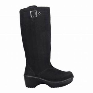 NWT Crocs | Cobbler High Boot | Black Suede